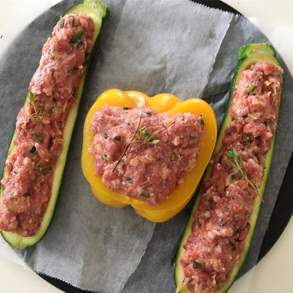 夏野菜のファルシーととうもろこしごはん(簡単レシピつき)_b0065587_17192506.jpg