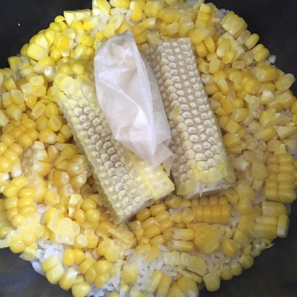 夏野菜のファルシーととうもろこしごはん(簡単レシピつき)_b0065587_17192794.jpg