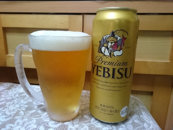 8/6夜勤明け ヱビスビール500ml + カナダ産馬肉赤身細切り(生食用)+豚生姜焼き定食_b0042308_15525678.jpg