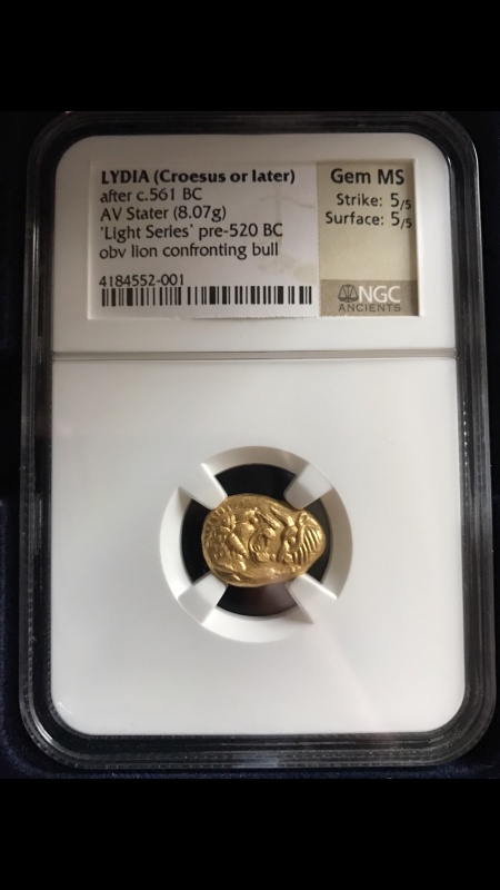 世界初純金金貨 Croesus王 My GEM MS_d0357629_12081308.png