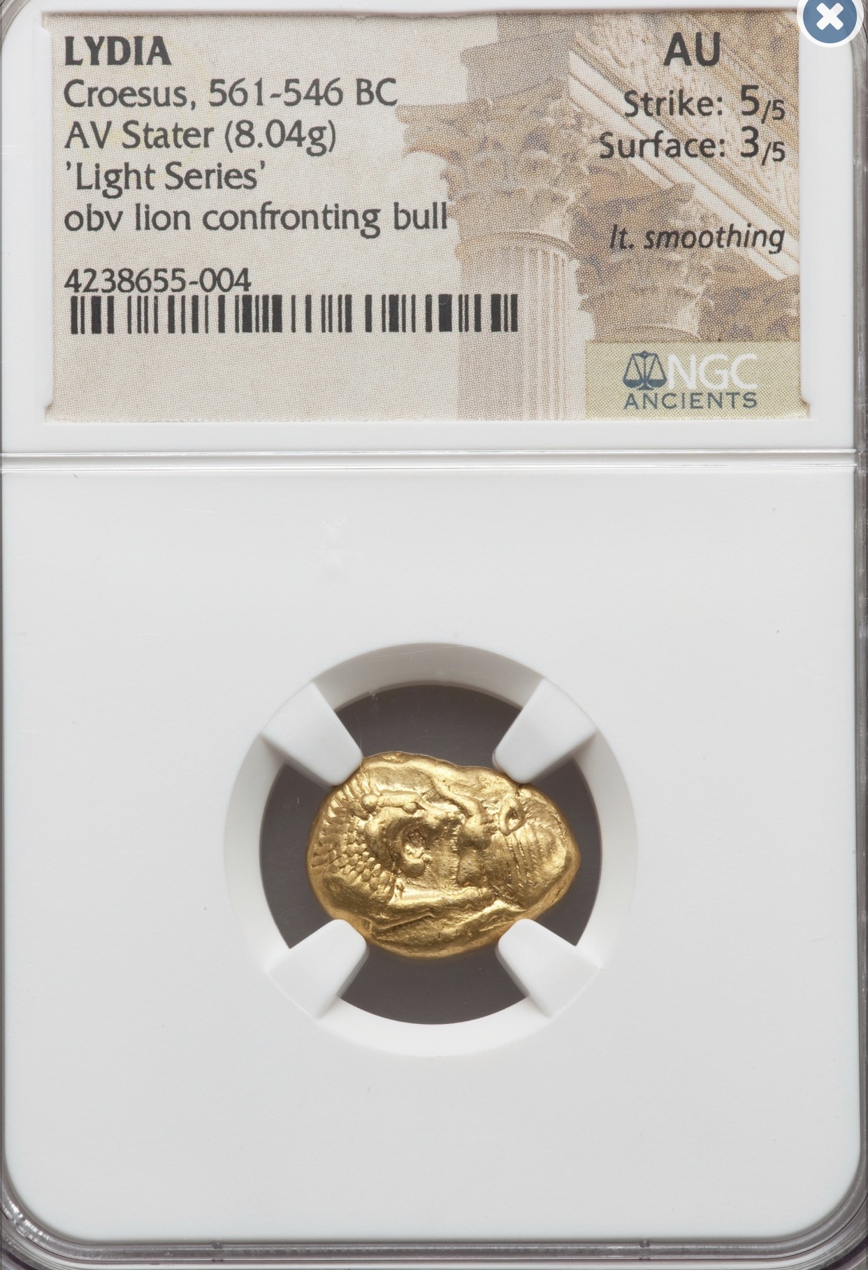 世界初純金金貨 Croesus王 My GEM MS_d0357629_12085548.png