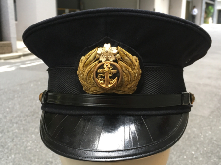 海軍士官用軍帽 造船科中将 河東卓四郎所持品 軍隊屋 前さん 今日の一人言