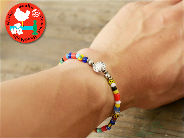 Sunku 39 [サンク] STAR CONCHA BEADS BRACELET /スターコンチョビーズブレスレッド [SK-207-MIX] _f0051306_17513822.jpg