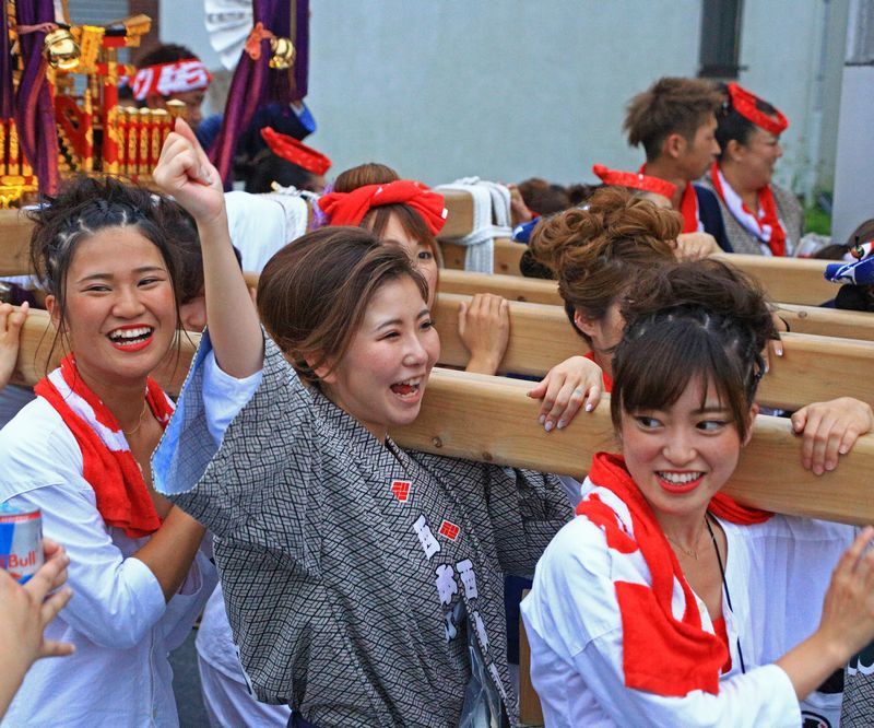 八重垣神社祇園祭 女神輿 イーハトーブ ガーデン