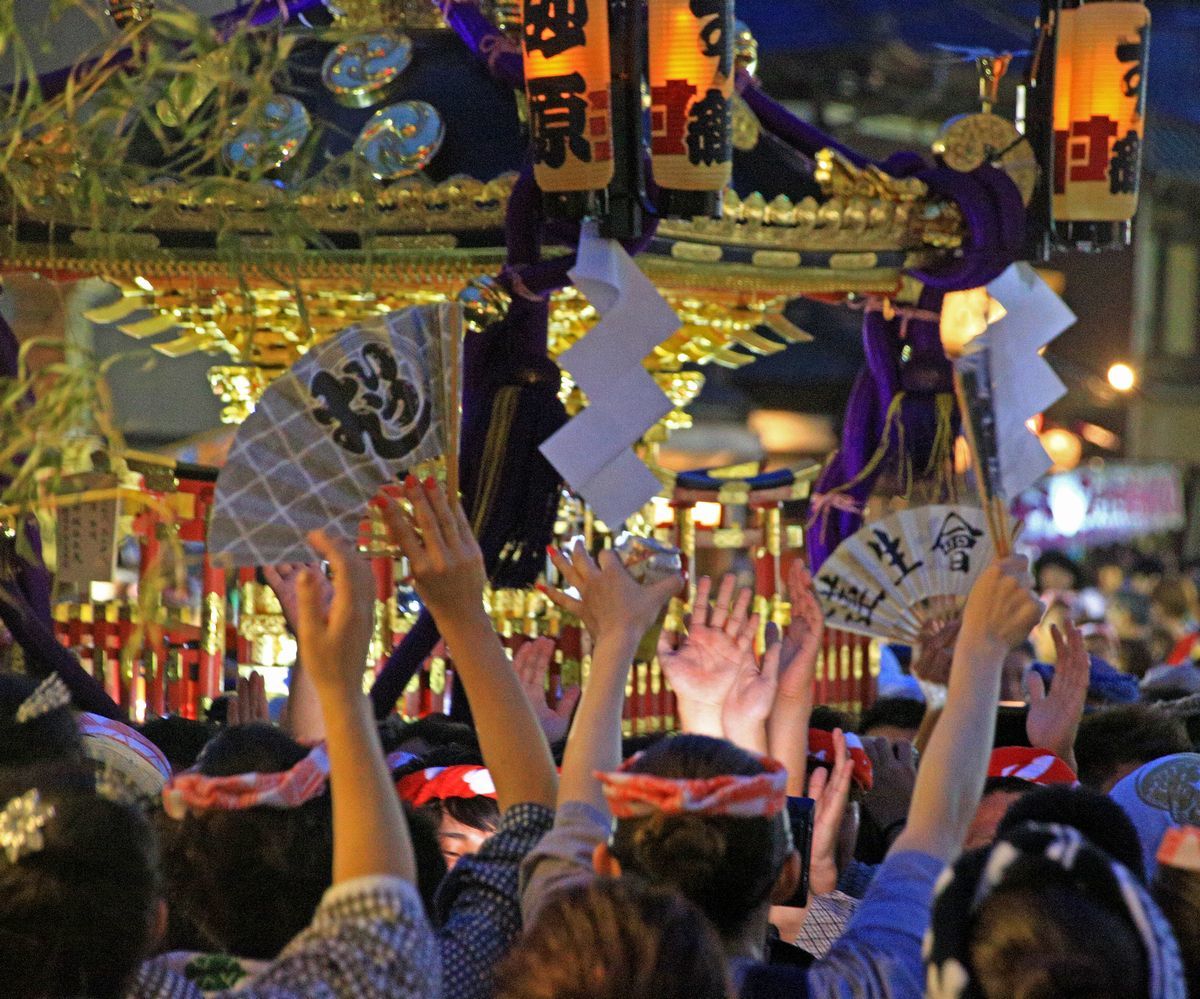 八重垣神社祇園祭 女神輿 イーハトーブ ガーデン