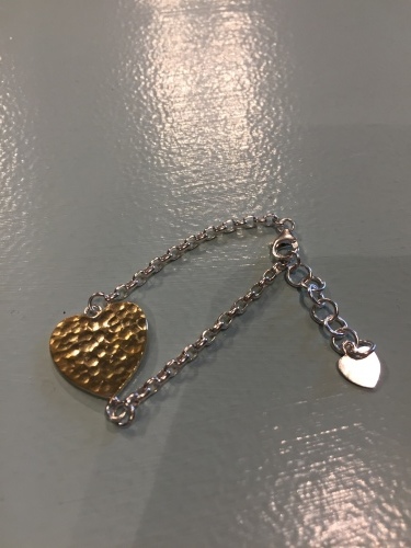 HOMES\' UNDERWEAR / HEART PLATE CHAIN BRACELET_f0139457_14550435.jpg