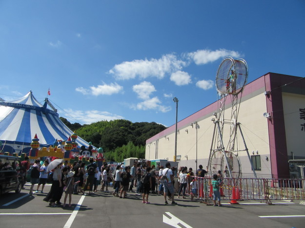 今治市のハッピードリームサーカス会場の下見と四国山地の入道雲…2017/8/12_f0231709_00495479.jpg