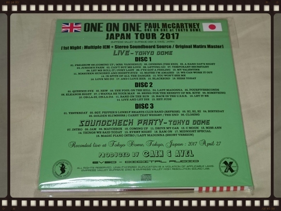PAUL McCARTNEY / ONE ON ONE JAPAN TOUR 2017 ONE ON ONE at TOKYO DOME_b0042308_10554733.jpg