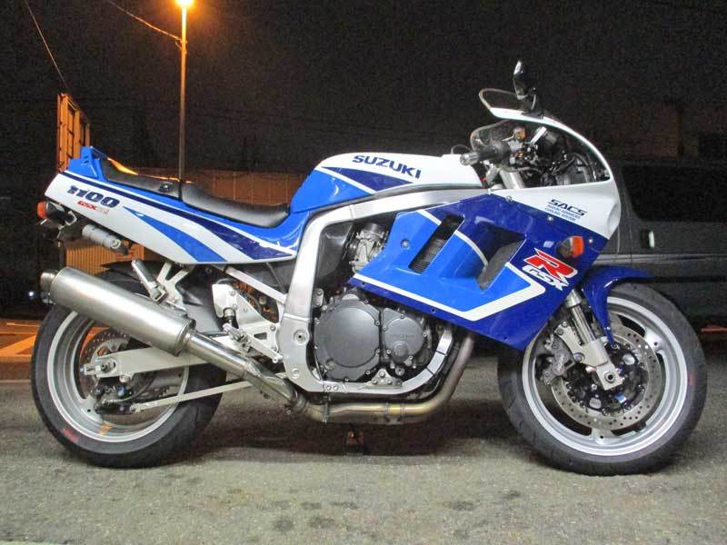 M本サン号 GSX-R1100（GV73A/M型）のホイール＆タイヤ交換・・・(^^♪_c0086965_01464254.jpg