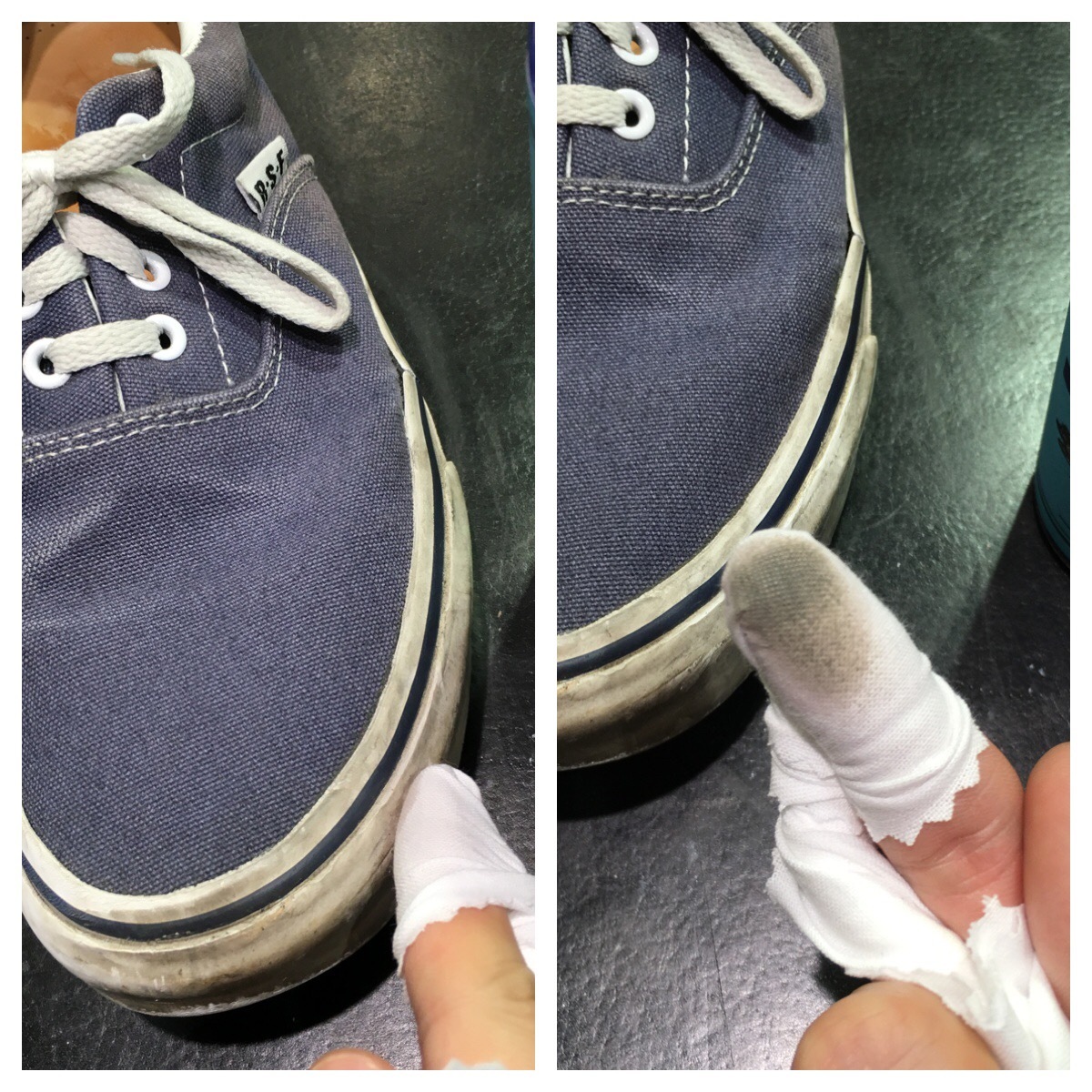 スニーカーのソールの汚れを落として真っ白にします スニーカーのソールの汚れを落として真っ白にします