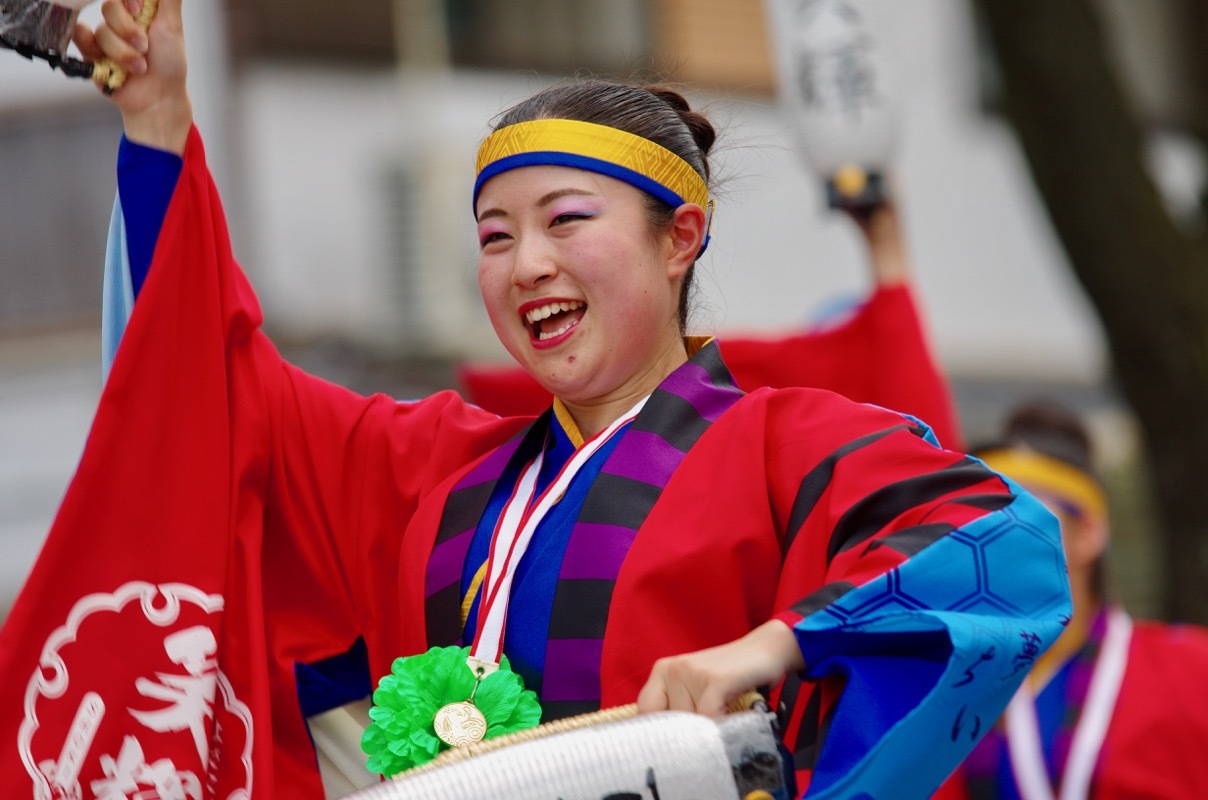 ２０１７高知よさこい祭り本番１日目その２８（よさこいち〜夢　笑輝）_a0009554_22032421.jpg