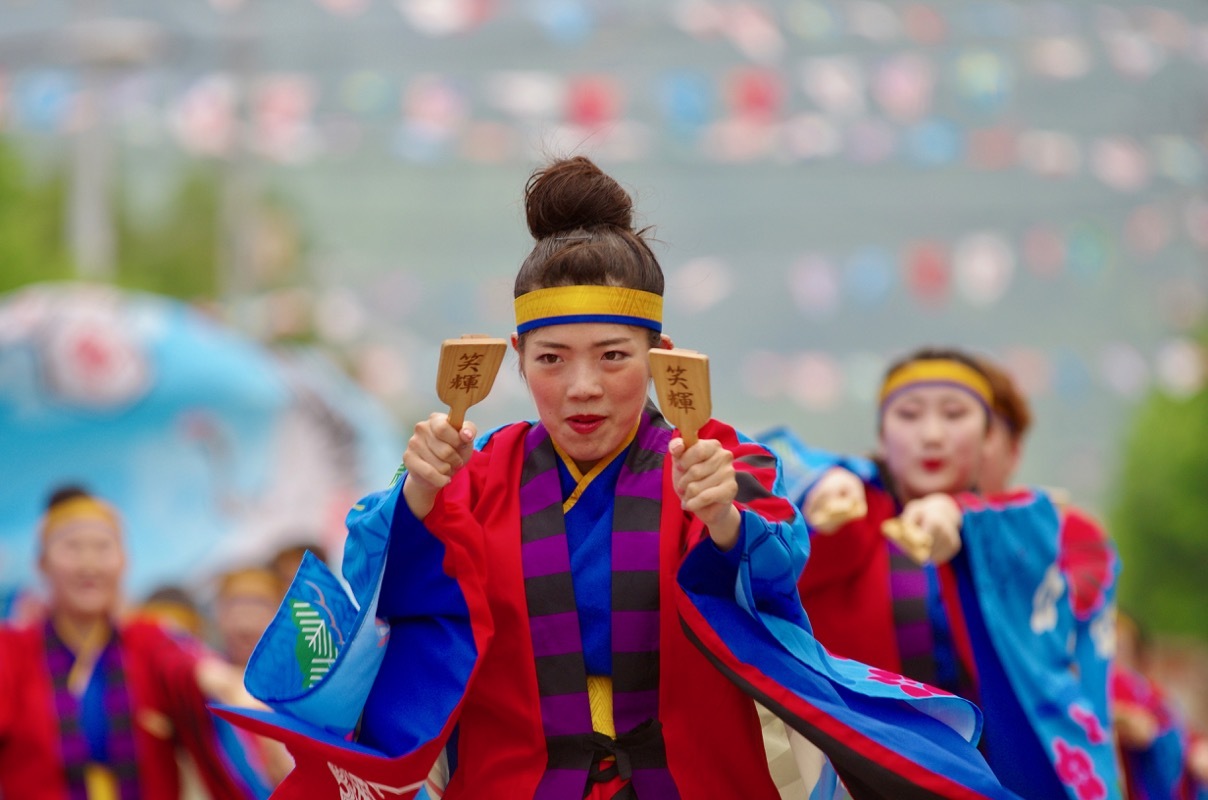 ２０１７高知よさこい祭り本番１日目その２８（よさこいち〜夢　笑輝）_a0009554_22042470.jpg