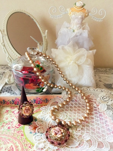 ❀Old Rose Necklace & Ring❀_c0368764_11414384.jpg