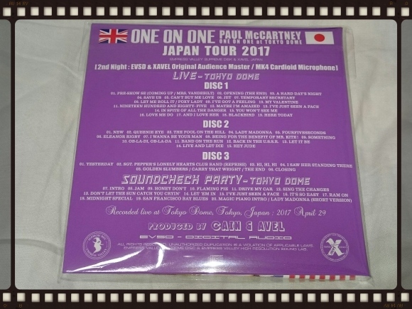 PAUL McCARTNEY / ONE ON ONE JAPAN TOUR 2017 4/29 DISC 10 ~ 12_b0042308_00340531.jpg