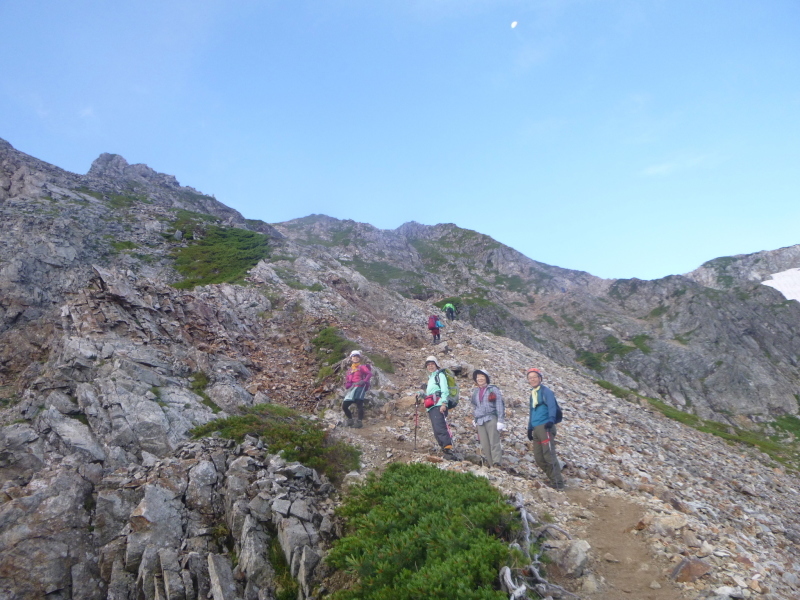 日本百名山　五竜岳 (2,814.3M)    登頂 編_d0170615_17344149.jpg