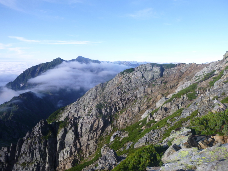 日本百名山　五竜岳 (2,814.3M)    登頂 編_d0170615_17414922.jpg