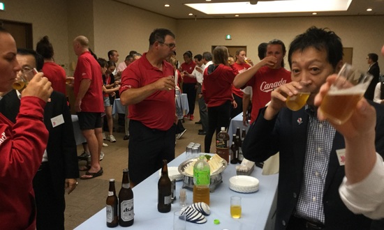 １７．０８．１８（金） SOFTBALL CANADA代表 歓迎RECEPTION_f0035232_2102098.jpg