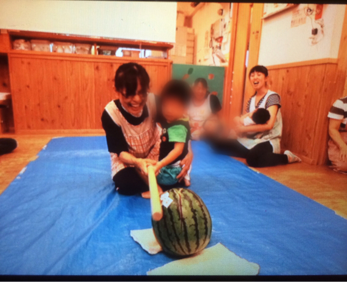 スイカ割り第二回目の様子 3_c0293682_13384899.jpg