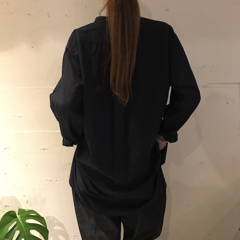 コットンネル バンドカラーシャツ COMOLI_d0364239_16285682.jpg