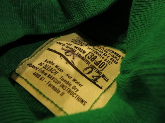 \"DEAD STOCK USN MOCK HI-NECK C/S\"ってこんなこと。_c0140560_09313794.jpg