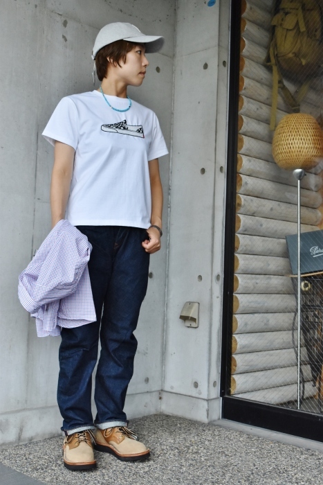 O.K. 手刺繍TEE VANS Checker FLAG Slip on スタイル★★★_d0152280_03015827.jpg