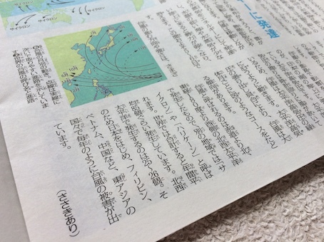 毎日小学生新聞 疑問氷解 台風はどうやってできる ささきあり With Happiness