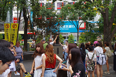 8月 21日(月)の109前交差点_b0056983_14413181.jpg