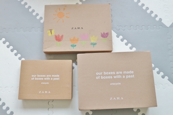 Zaraの追加注文 段ボール箱活用 ドイツより 素敵なものに囲まれて Zaraの追加注文 段ボール箱活用 ドイツより 素敵なものに囲まれて