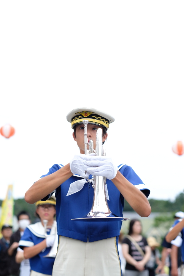 第１０回　北茨城市民夏まつり　＜９＞　大洗高校「BLUE-HAWKS」①　２０１７・０８・２０_e0143883_19425804.jpg