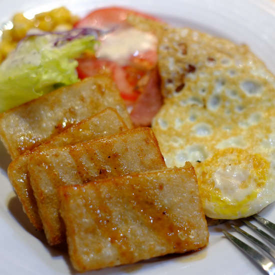 「台湾の朝ごはん 麥味登の大根餅、原西園橋下の焼餅加蛋、飯糰」_a0000029_20292335.jpg