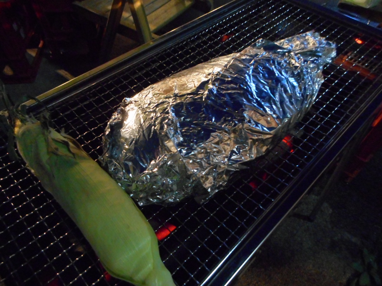 炭焼きコンロためし焼!_b0140235_22523644.jpg