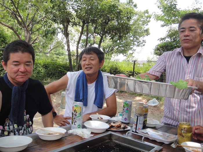 ◆鶴見緑地でＢＢＱ　～おっちゃん達のバーベキュー編～_f0238779_1725191.jpg