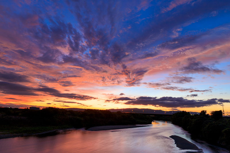 夕暮れの橋 瀬戸大橋からの夕暮れ | 香川の景観
