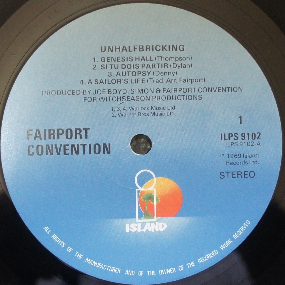 Fairport Convention その3　　Unhalfbricking_d0335744_20001837.jpg