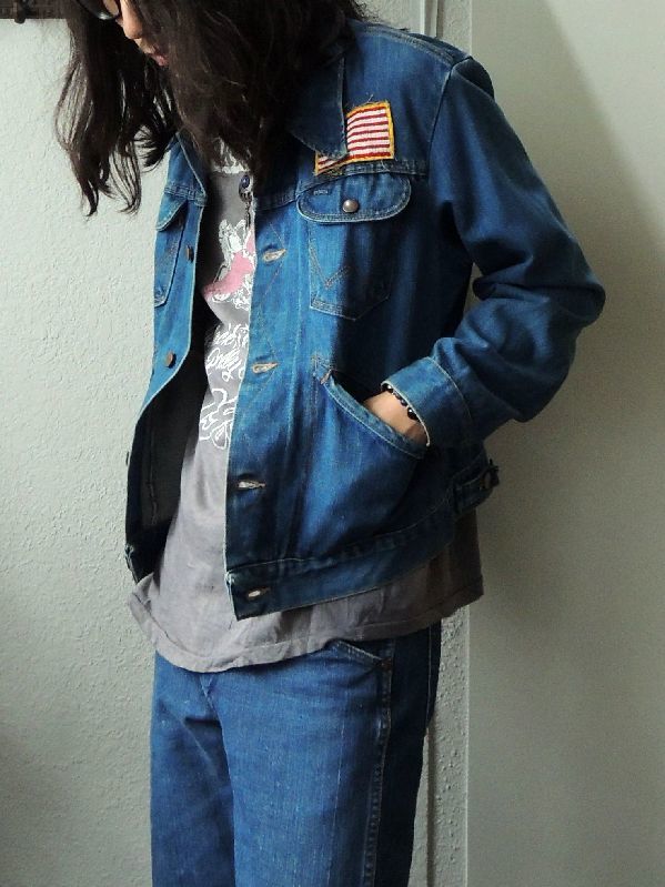 ∼80S WRANGLER 126MJ DENIM JACKET USA PATCH--RECOMMEND