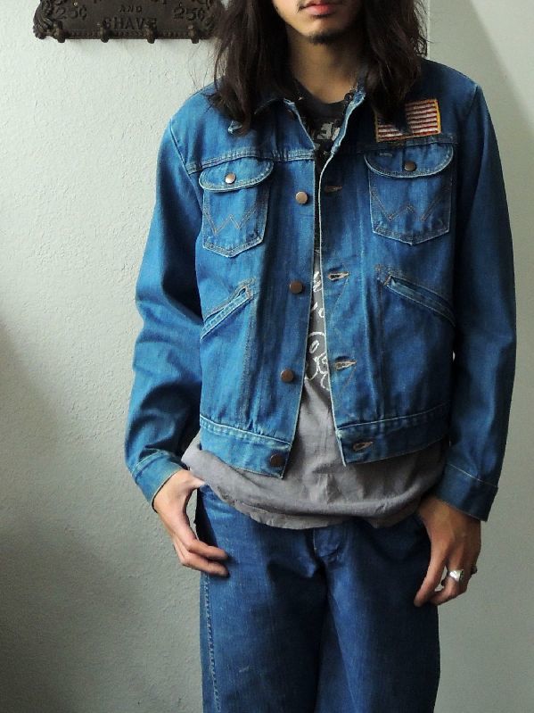 ∼80S WRANGLER 126MJ DENIM JACKET USA PATCH--RECOMMEND
