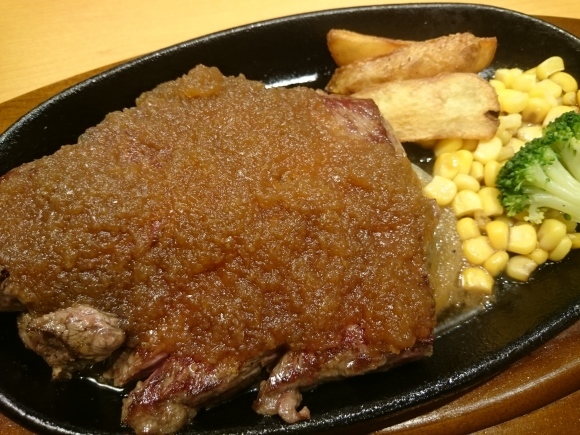 8/29 ステーキ宮八王子松木店 てっぱんステーキ240グラム + 宮セット + 生ビール大_b0042308_01042826.jpg