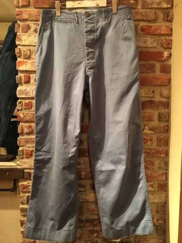 1940s \" B.S.A.A.S \" 100% cotton VINTAGE M-43 CHINO TROUSERS ._d0172088_17444570.jpg