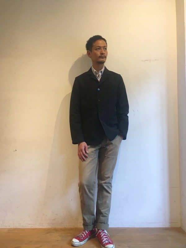 40's〜50's Vintage ブラックモールスキン ラペルジャケット 40's〜50's Vintage ブラックモールスキン ラペルジャケット