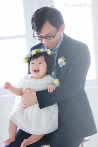 一歳のお誕生日に 花冠とリストレット_b0113510_19131102.jpg