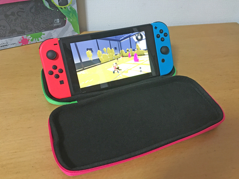 Switch Nintendo Switchキャリングケース スプラトゥーン2エディション 画面保護シート付き Hamaribros X Switch Nintendo Switchキャリングケース スプラトゥーン2エディション 画面保護シート付き Hamaribros X