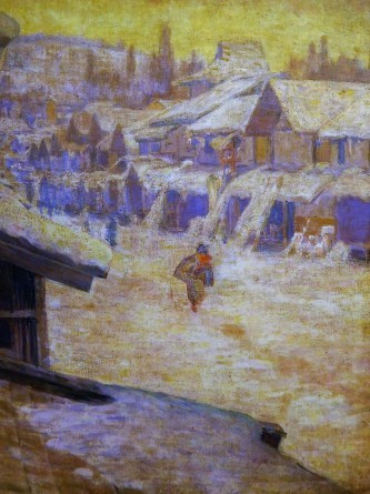 没後 90年 萬 鉄五郎展 神奈川県立近代美術館葉山 : 川沿いの