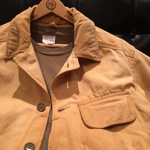 1950s \" MOHAWK \" ALL cotton - BROWN DUCK - VINTAGE HUNTING JACKET ._d0172088_20522996.jpg