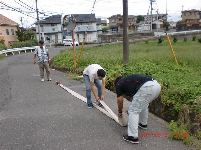 より多くの方が役員を経験し層の厚い防災体制を！　　新たな体制で臨んだ駿河台三丁目の夏季防災訓練_f0141310_07224652.jpg