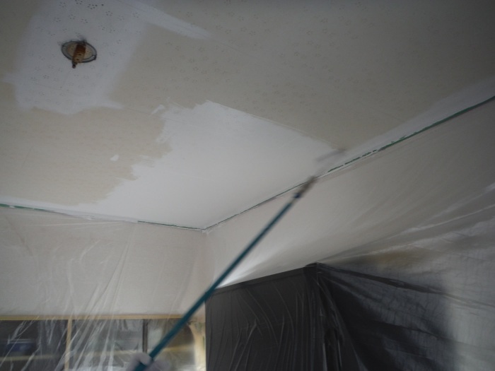室内の塗り替え　～　汚れた天井を。_d0165368_03185441.jpg