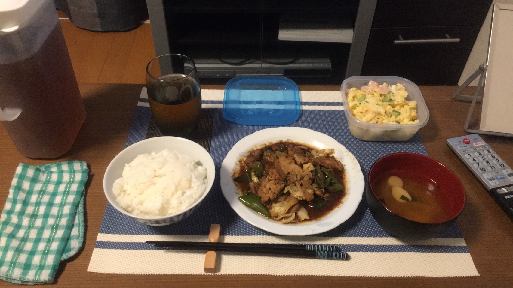 息子の晩御飯_d0371307_09385336.jpg