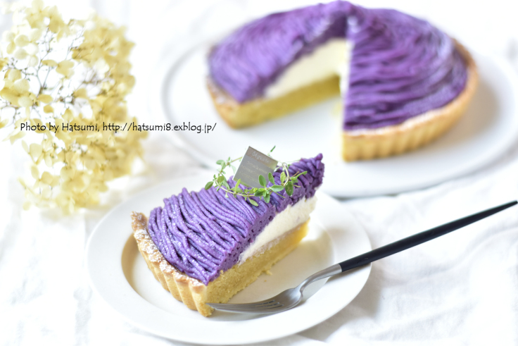 紫芋のモンブランタルト Honey Cafe