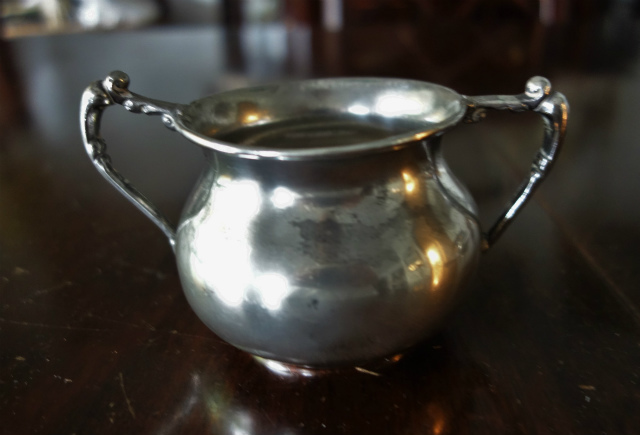 シルバープレート SILVER PLATE ポット 英国アンティーク銀器【シルバープレート】c.1890 美彫り