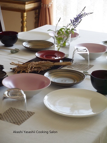 ９月和食単発レッスン/レッスンテーブル_f0361692_16191234.jpg