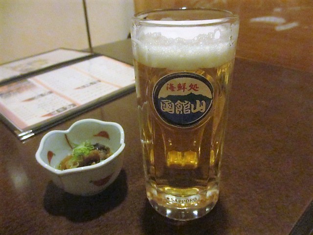 「活魚ろばた　函館山」で夜飲み♪_c0169330_15433406.jpg